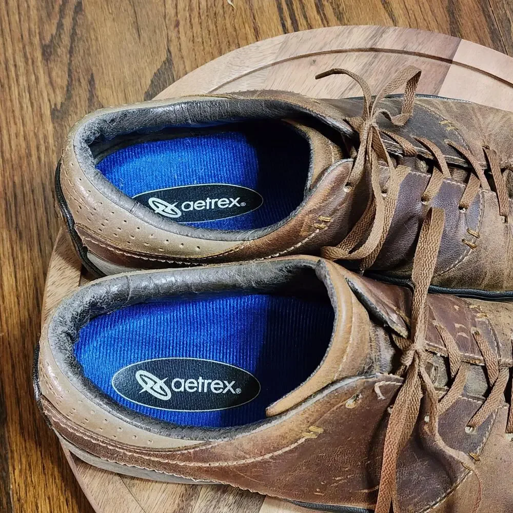 Merrell Casual Shoes Mens Size 12 Brown Leather Lace Up Comfort Walking Sneaker